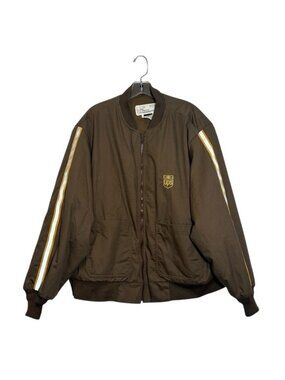 UPS Vintage 2XL Employee Jacket Coat Thinsulate Driver Uniform Retro Logo Brown